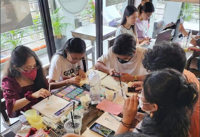 Art at Cafe Bistro